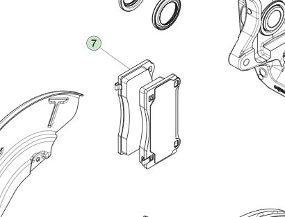 Voorrempad Sport 8008284-00-D Verhoog de remkracht van Tesla