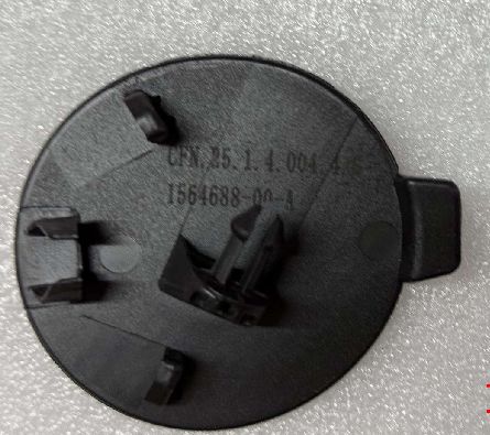 Tesla Model S voorbumper trekhaak cover 2021-2023 Zwart plastic