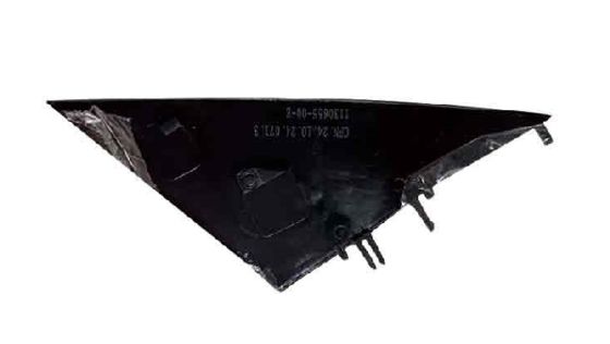 Tesla Model 3 Rechter A-stijl Cover 2017-2023 ABS Plastic Zwart