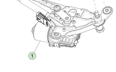 Tesla Model Y Linkshandige Wiper Module 1658936-00-A