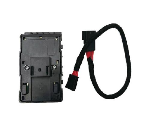 Tesla Raam Schakelaar Bestuurderskant Mat Zwart met Draad 1081037-02-G