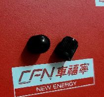 Tesla Model 3/Y/X/S TPMS stofkappen - Zwarte kunststof klepstamdoeken