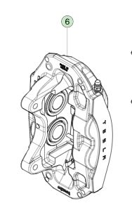 Tesla Model 3 linker voorremklem 8008202-00-A 2017-2023