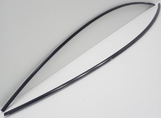 Zwarte rubberen buitenafwerking voor Tesla Model 3 2017+ 212x26x5mm