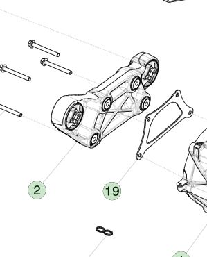 Tesla MX/MS SDU-F Torque Reaction Arm 1052783-00-C 1800 N*m Capaciteit