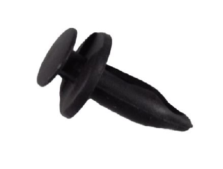 Push Rivet 1099269-00-B for Tesla MY/M3 with 6-6.4 Hole and 2-6 Grip in Black PA6/6 Plastic