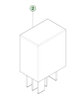 40 Ampère 12 Volt Insteekrelais voor Tesla Model S (2012-2021) OEM Onderdeel 1009577-00-A
